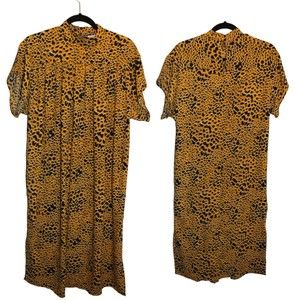 TopShop Asos Animal Print Midi Dress size 4